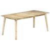 VidaXL Dining Table 180x90x76 Cm Solid Mango Wood