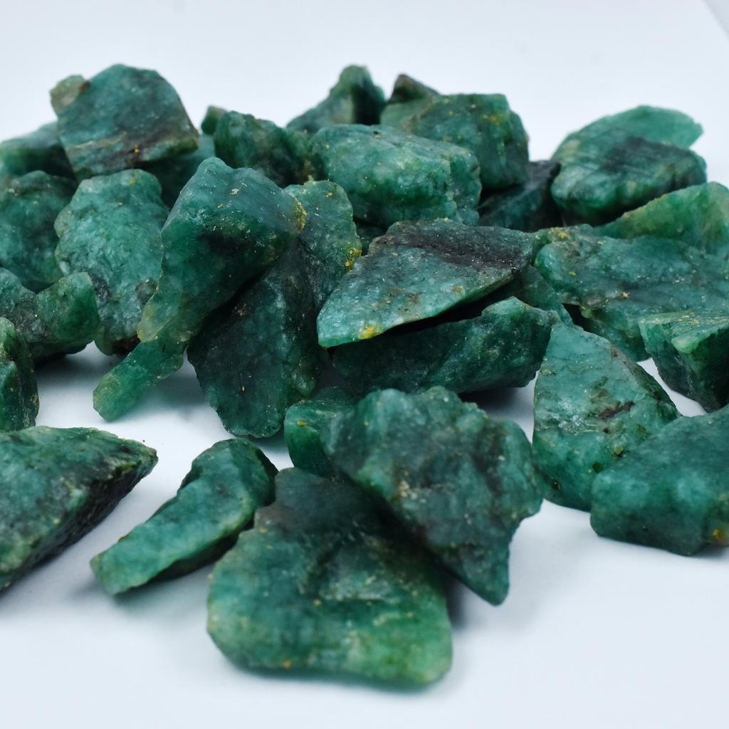 2400 Carat Lots of Natural Green Emerald Raw Rough CERTIFIED Loose Gemstone