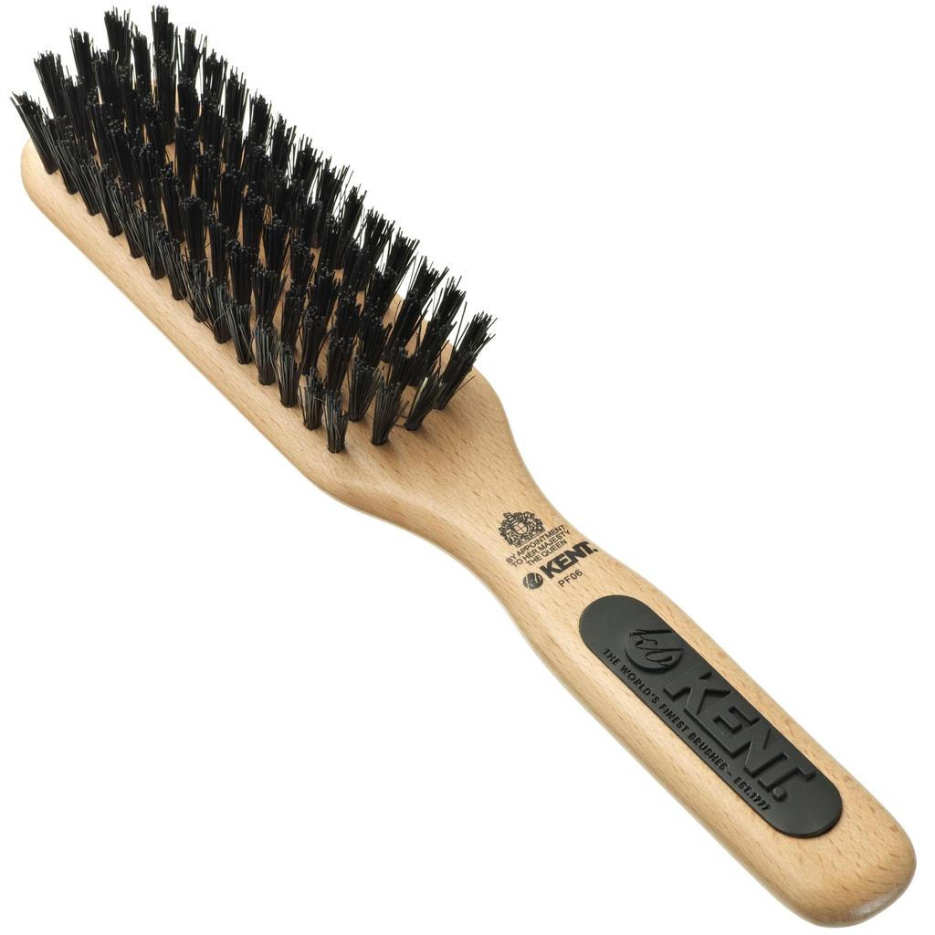 GB KENT Kent a Boar Bristle and Nylon Mix Hair Made with Natural Wood and and Used by the British Royal PF06 Brush, Brush, Bristle, Family,