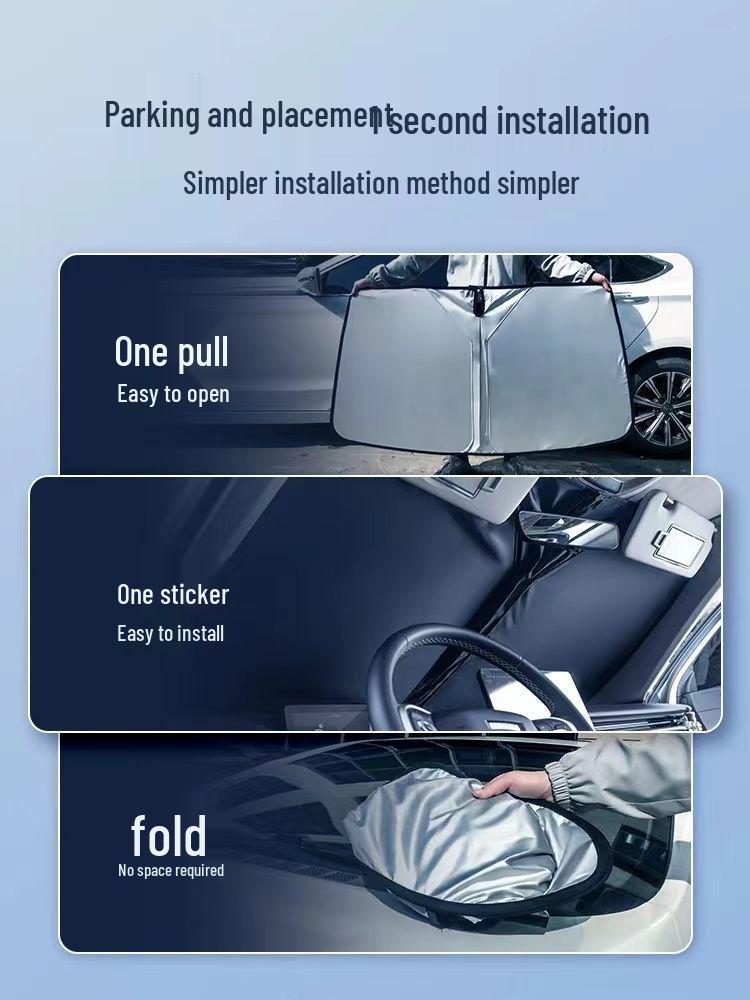 Car Front Windshield Sunshade Heat Insulation Visor