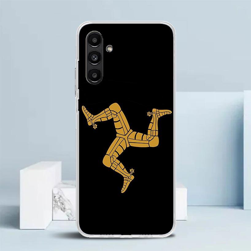 Isle of Man Coat of Arms Cover for Samsung Galaxy A17 A37 A57 A16 A26 A36 A56 A15 A14 A55 Phone Case A13 A53 A25 A35 A24 A34 A23