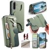Wallet Case for Galaxy A56 5G - Leather/PU, Green
