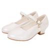 Girls' High Heel Leather Princess Shoes with Crystal Accent - New Korean-Inspired Spring/Autumn Edition for Children's Performances