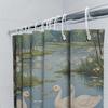 Bath Shower Curtain Decorative Waterproof Home Decor Printed 180X240Cm Polyester Fabric Blue Yellow Purple Green Red Water Drop