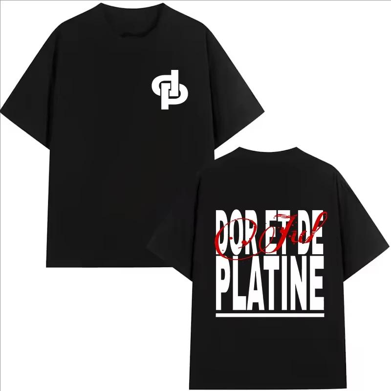 

French Rapper JUL Printed T-shirt Men and Women Summer Cotton Clothing Harajuku Hip-hop Fashion Short Sleeved Tops Fan Gifts ... S разноцветный