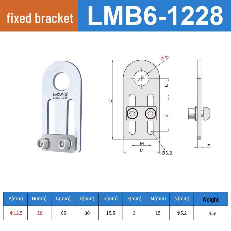 Robotic Arm LMB6 Metal Fixture Bracket with M10 Suction Cup Holder