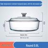 Heat-Resistant Crystal Glass Pot with Lid for Oven & Microwave; Double-Ear Soup Bowl for Steaming & Stewing.