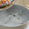 Outdoor Stainless Steel Cross Steamer Rack Multi-Function Camping BBQ Picnic Stand Kitchen Pot Pad Steaming Rack Camping Home