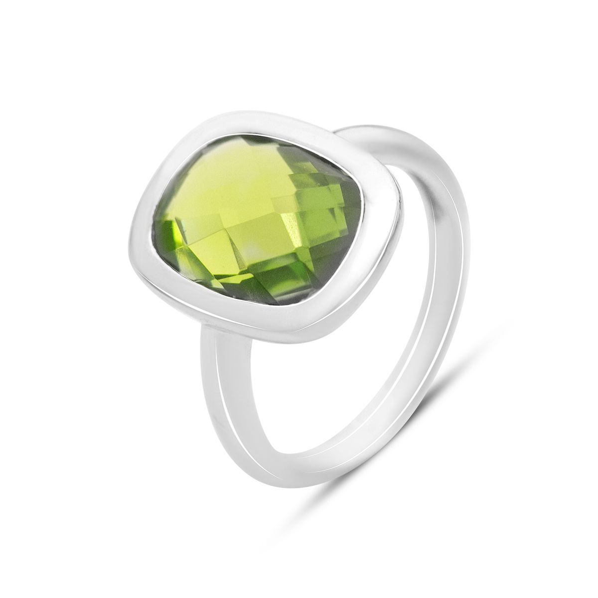 

Silver ring with chrysolite 6.933ct, product weight 4.06 g (2150701) 17 смарагдовий