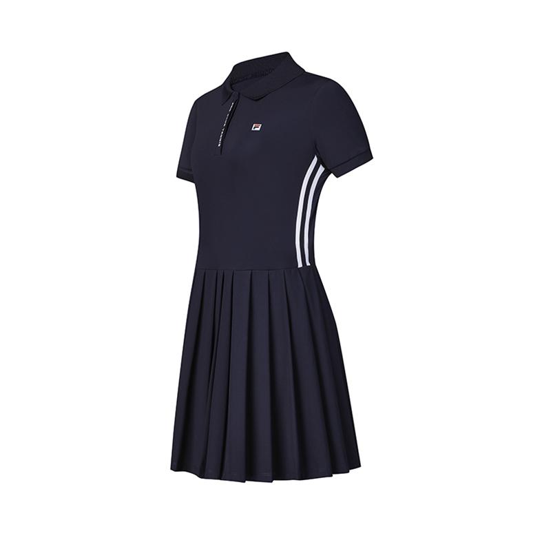 New FILA Tennis Og SS24 Short Sleeved Dresses Women's RD Royal Blue A11W423307FNV