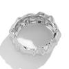 Punk Glossy Metal Big Pearl Cuff Bangles For Women Statement Irregular Wide Bangles Bracelets Men Party Fashion Jewelry