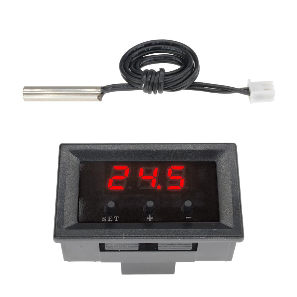 

W1209 DM Mini LED Digital Thermostat Temperature Control Thermometer Controller Switch Module DC 12V Waterproof NTC Sensor Probe