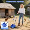 Durable 2-in-1 Chicken Manure Shovel & Rake with Sand Sieve for Chicken Coops & Small Farms