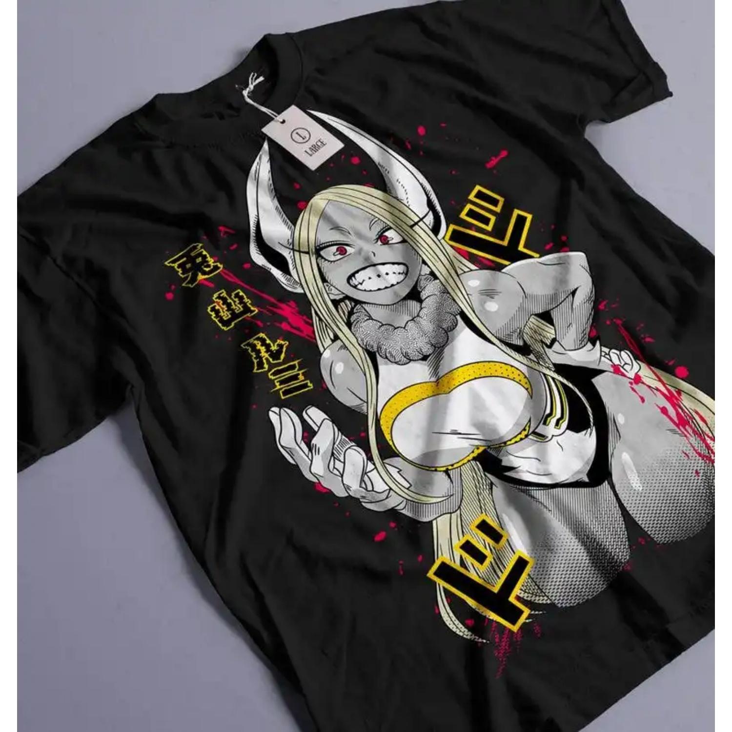 Unisex Waifu Material Anime T-Shirt, Shinobu Anime Woman Shirt S чёрный