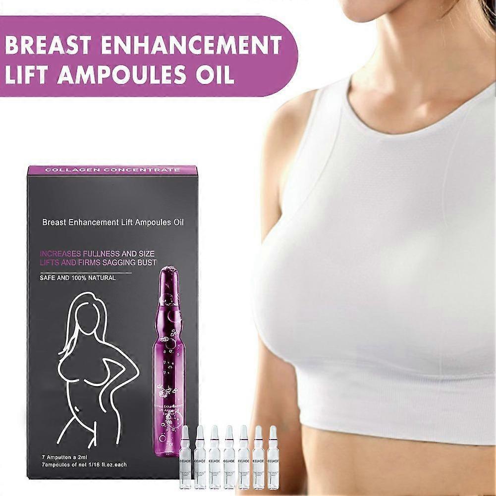 Cujmh Breast Enhancement Ampoule Essence 15ml, Purple Packaging, Gentle Moisturizing Firming Serum, Plumping Lifting Breast Care Formula