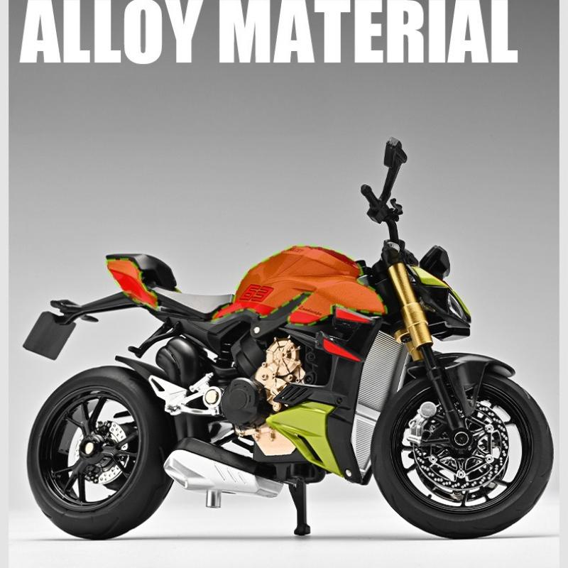 2026 Simulation 1/12 Scale Ducati V4S Alloy Motorcycle Model Alloy Toy Vehicle Birthday Gift Collection Miniature Voiture Home Decor Motorcycle