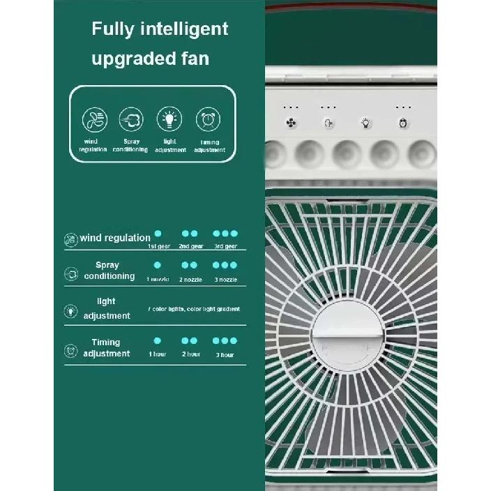 MIJIA 3-in-1 Portable Humidifying Fan Air Conditioner With LED Night Light Household Small Air cooler Office Adjustable