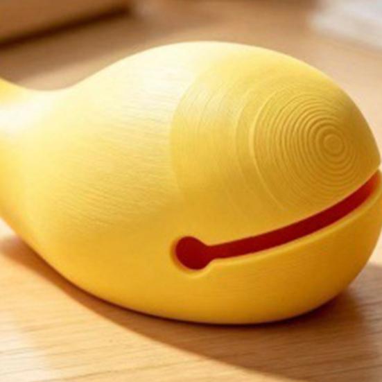 Calming Mood Soothing Gadget 3D Printed Whale Wooden Fish Percussion Instrument with Mallet, Stress Relief Desk Decompression Ornament Sensory Fidget