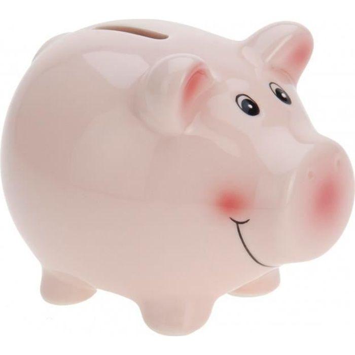 Piggy Bank - Tender Toys - 11 Cm - Ceramic - Pink - Junior