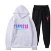 2023 New Letter Printing Men's and Women's Multi-color Warm Two-piece Set Loose Hoodie + Pants Jogging Set