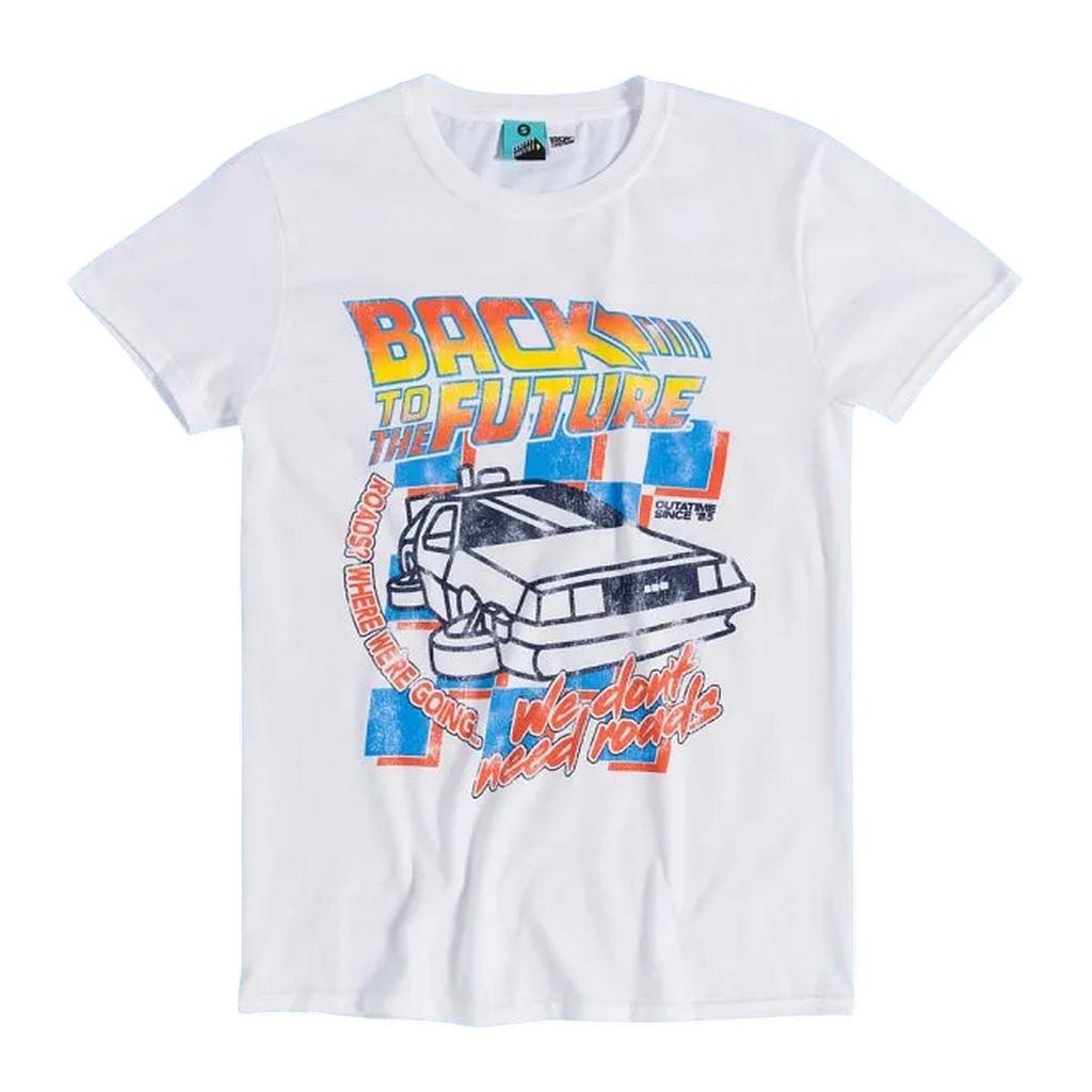 Back To The Future Unisex Adult We DonÂ´t Need Roads T-Shirt