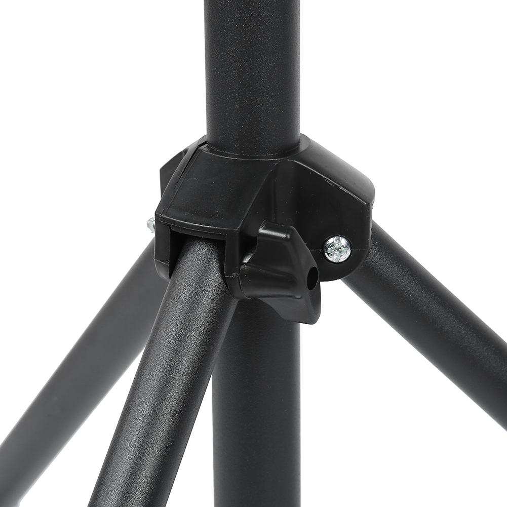 Adjustable Matte Thin Tube Hair Wig Stand Model Head Tripod Black for Hairdressing Training