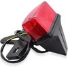 Motorbike Tail Light Motorcycle Tail Lamp for Ho&nda for Jialing for Zongsheng JH125L ZS125GY ZS200 JH150L Dirtbike Motocross Rear Brake Stop Warning