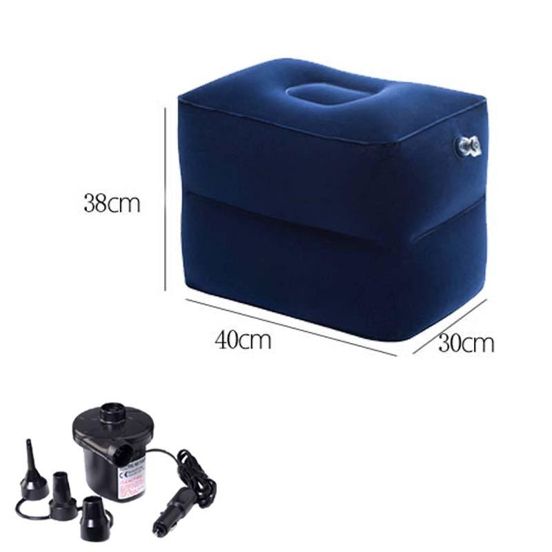 Travel Inflatable Three-layer Foot Pillow Adjustable Inflatable Footrest Sleep Sit Long-distance Train Car Foot Rest Footstool