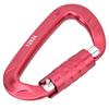 1 pcs 7075 Aerospace Aluminum 12KN D Shaped Buckle Carabiner Clip Outdoor Safety Accessoryred
