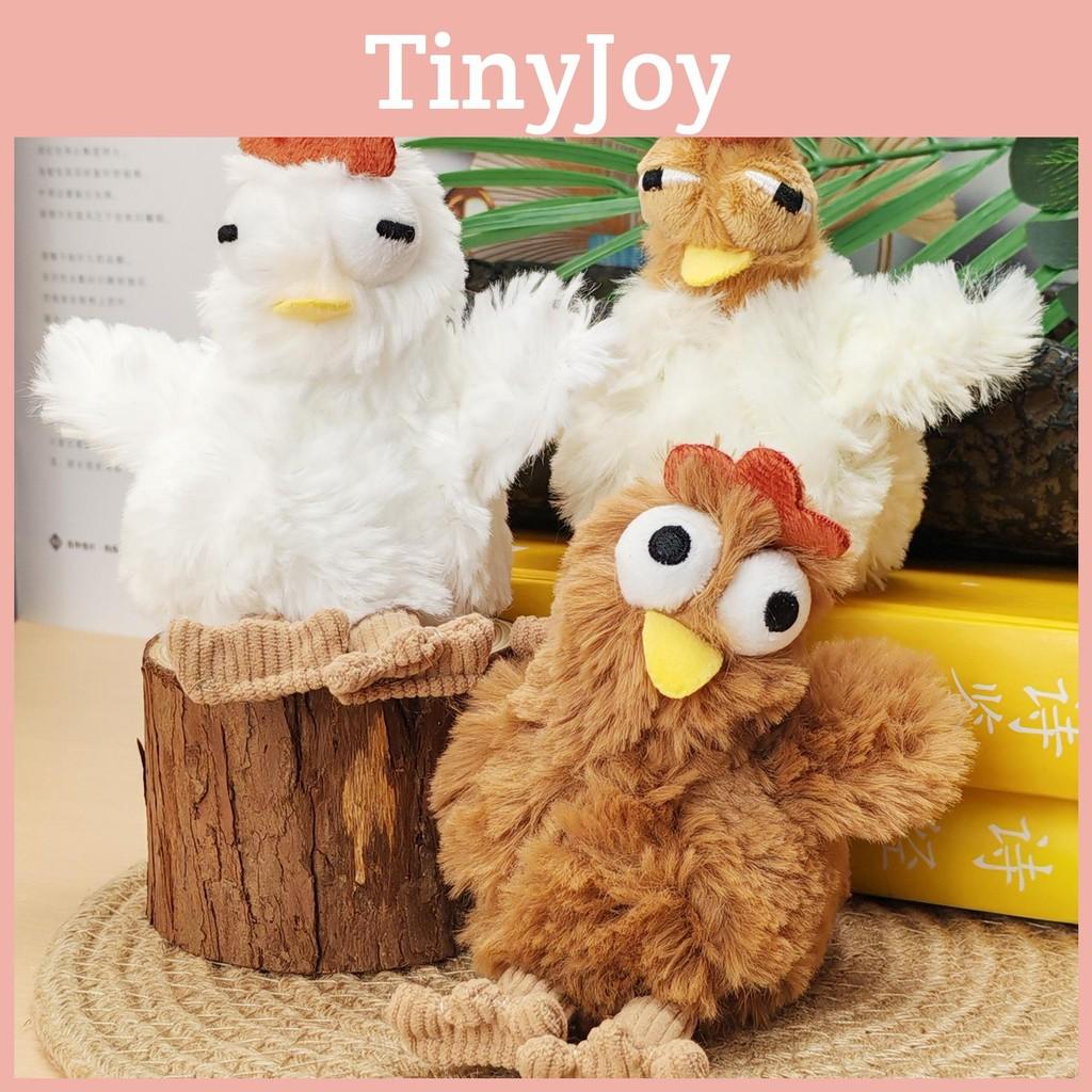 Rooster Toy Plush Keychain Cartoon Plush Toy Bag Decoration Funny Animal Dolls