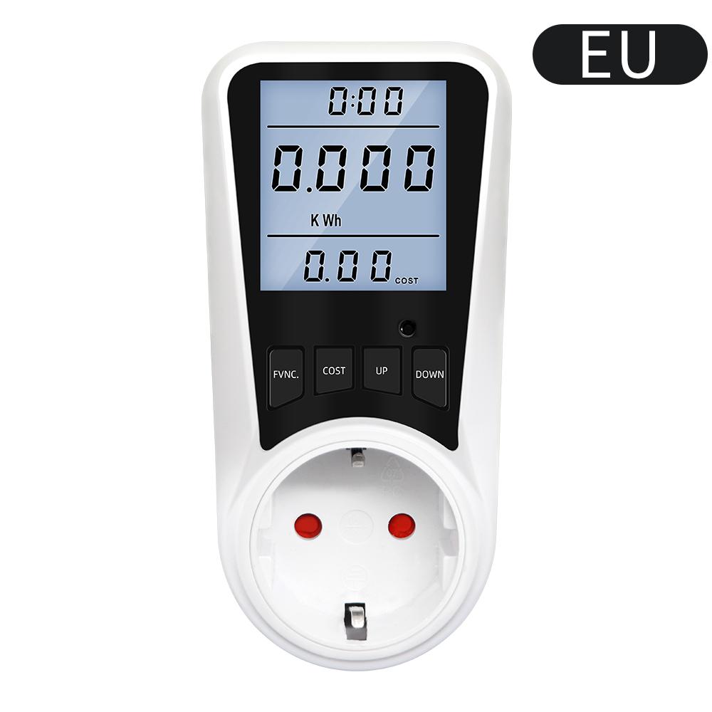Digital Wattmeter AC Energy Socket Power Meter Electricity Usage Monitor Socket Kilowatt Wattage Voltage Meter with Backlight