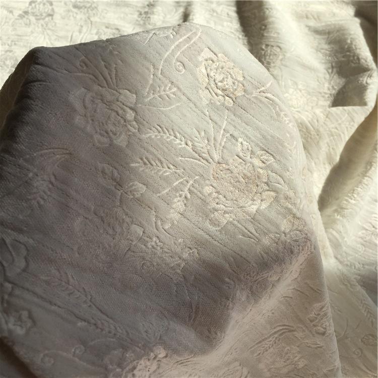 Tkanina Żakardowa Aksamitna Brokatowa z Motywem Kwiatu Róży na Metr, Tkanina Wytłaczana do Szycia DIY Spódnicy, Cheongsamu, Odzieży, Szerokość 135cm