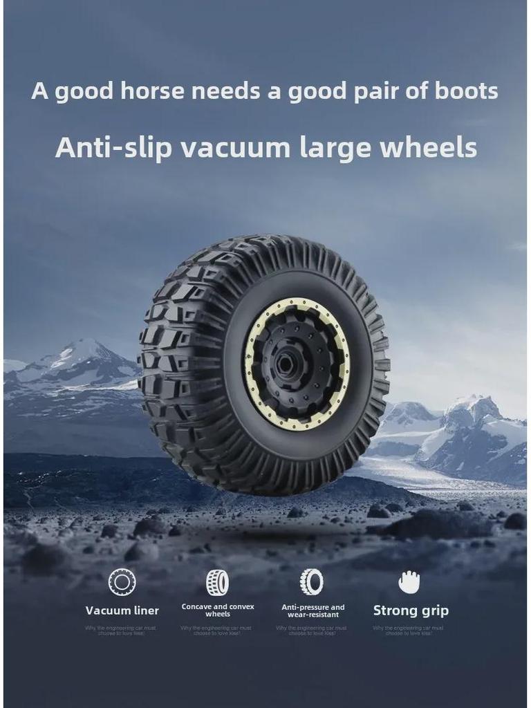 1:8 Scale 50cm Alloy Climbing RC Car - 4WD Off-Road Monster Truck Toy