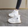 Women's winter fur one thickened padded warm cold hiking cushion hiking waterproof non-slip sports high-top snow boots cotton shoes sneakers