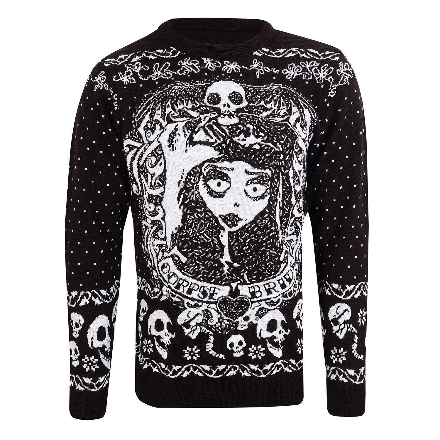 

Corpse Bride Bride skulls Knitted Jumper XXXXL
