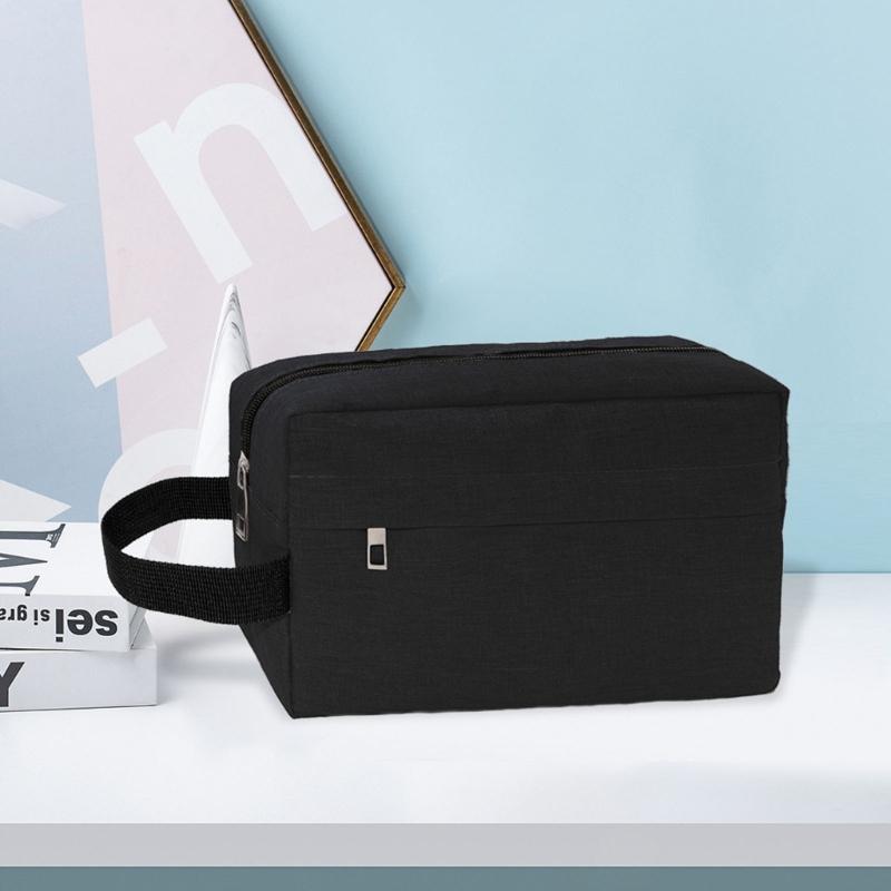 Large Thickened Water Resistant Fabric Cosmetic Organizers Pouches For Travel Toiletries Camera Digital Accessories Storage