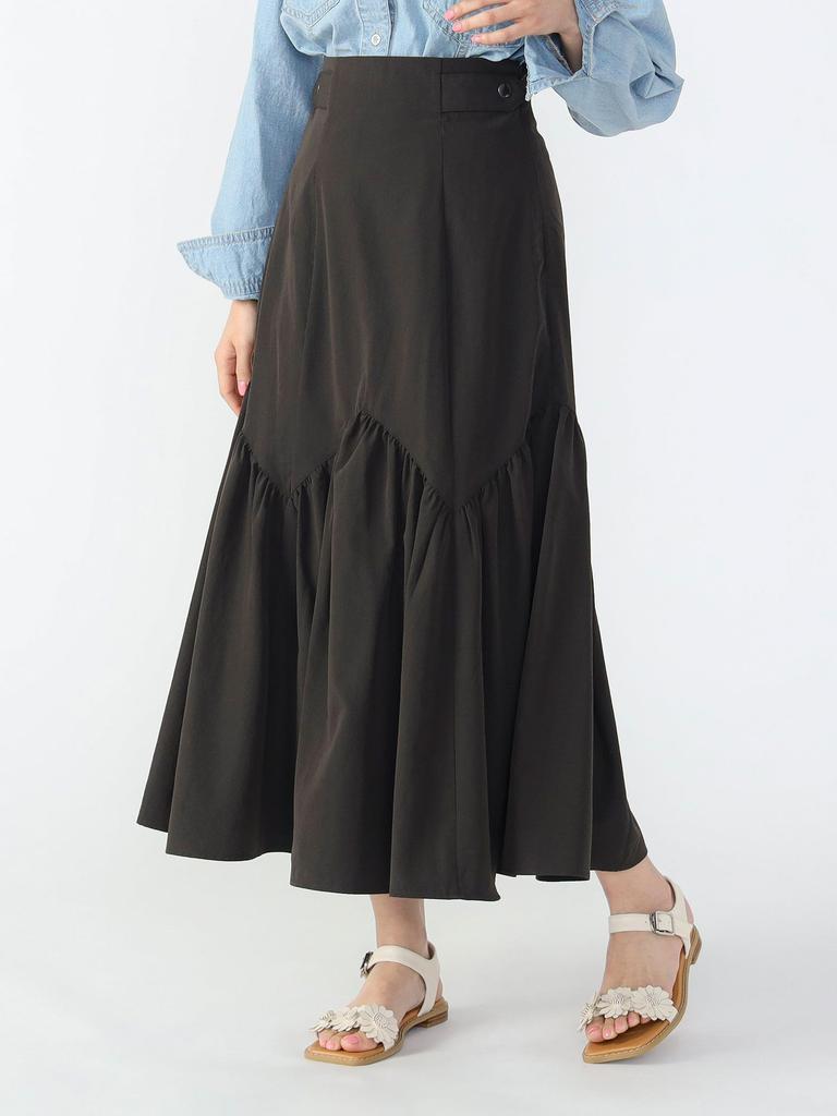 Skirt Jagged Flare Skirt CHARCOAL ONE SIZE [BEAMS HEART] Women's