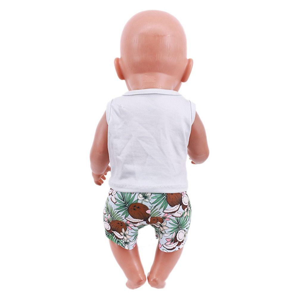Summer Suit Boy Doll Cloth Short Sleeve 18 Inch Doll Cloth Cute   Boys and Girls