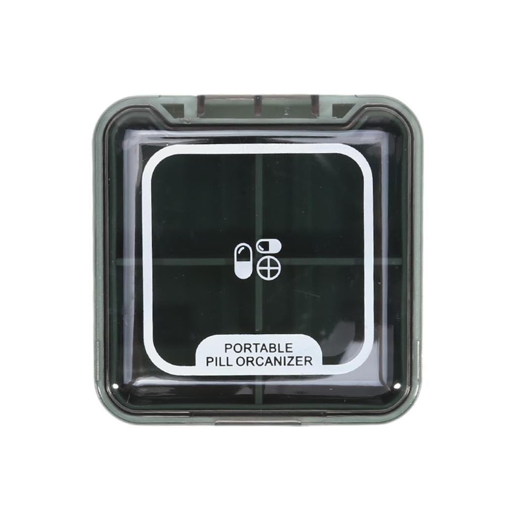 Mini Travel Pill Case Medicine Storage Organizer Container Drug Tablet Dispenser Independent Lattice Pill Box Fishing Tackle Box