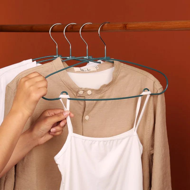 10PCS Simple Clothes Hanger Non Slip Dormitory Household Clothes Hanging to Prevent Clothes Deformation  Storage