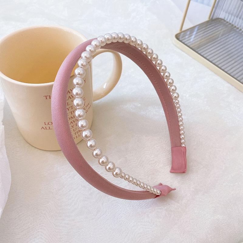 Korean Fashion Headband Simulation Pearl Sponge Hairbands For Women Girl Hair Band Female Hair Hoop Headwear Hair Accessories