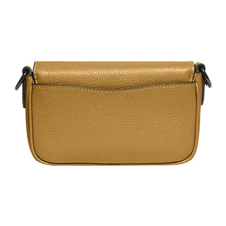 Coach Tabby 18 Flap Closure Shoulder Bag With External Open Pocket Women Shoulder Bag Tan CC103-FLX