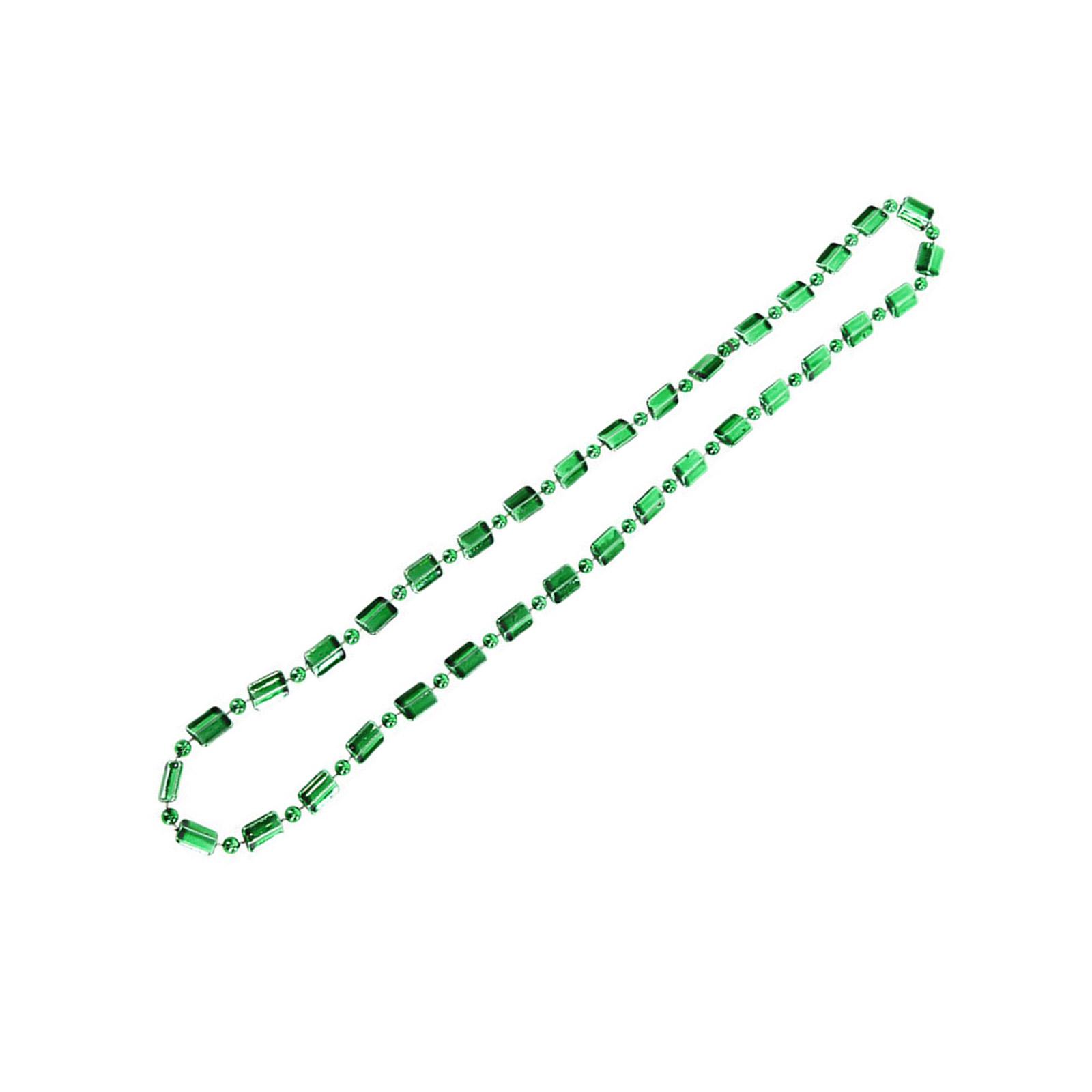 

Mardi Gras Beads Necklaces Vibranting Color Metallic Accessories Portable for Carnival Parades Party Decorations