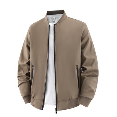 Men's Trendy Stand-up Collar Baseball Jacket: Spring & Autumn Casual Outerwear