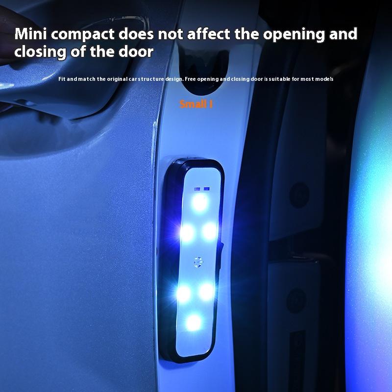 Car warning light universal wire-free ambience light welcome light sensor light collision prevention tailgating car light