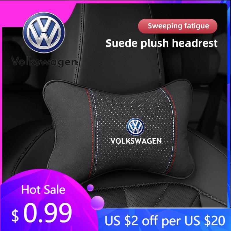 2026 Karštas Volkswagen VW 2025 Volkswagen VW Golf Amarok T5 ID3 T-Cross Jetta T-ROC Suede Automobilio Kaklo Pagalvėlė Pagalvėlė Juosmeniui S