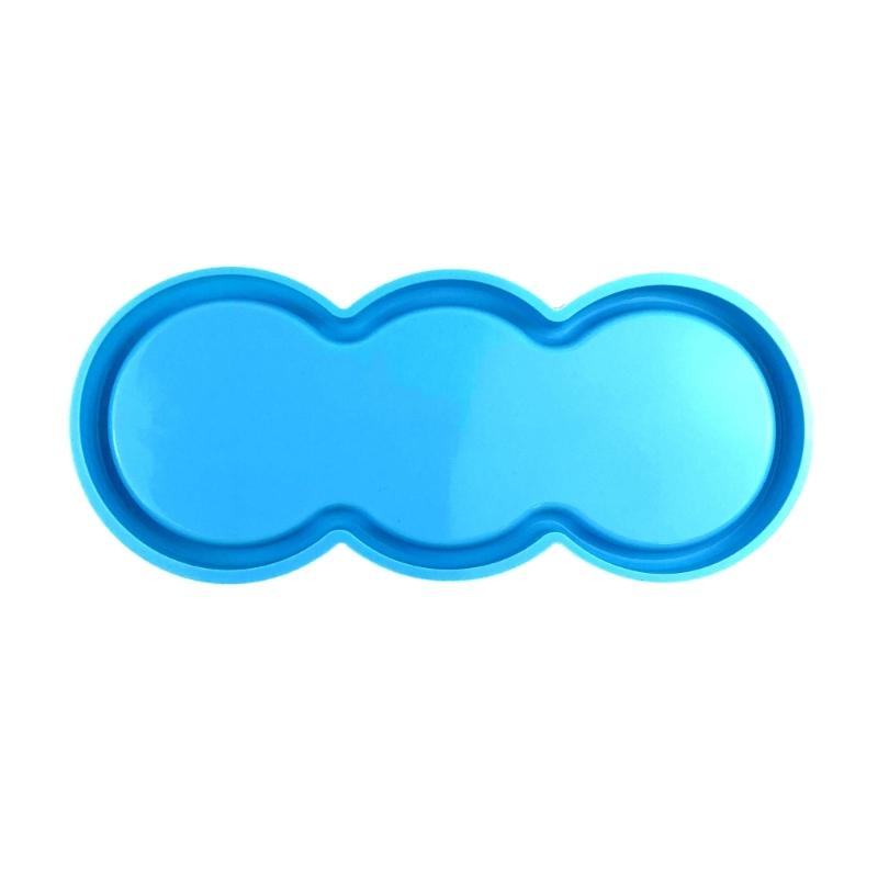 

Resin Tray Mold Cup Tray Molds Jewelry Tray Moulds Resin Casting Moulds Silicone Coaster Molds for DIY Hand Making Trays 1 синій