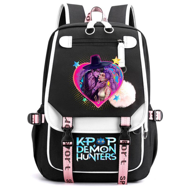 Kpop Witch Hunter Schoolbag Cartoon Print Campus Backpack High Value Student Daily Backpack