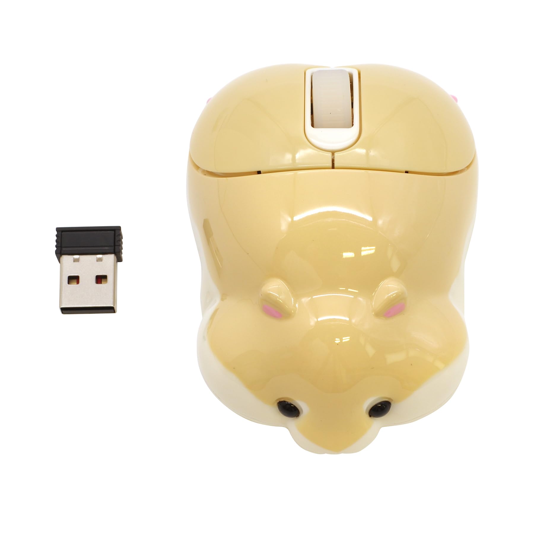 

Butt Mouse Wireless Lightweight Cute Hamster S8102716 [Roborovski] Energy-saving
