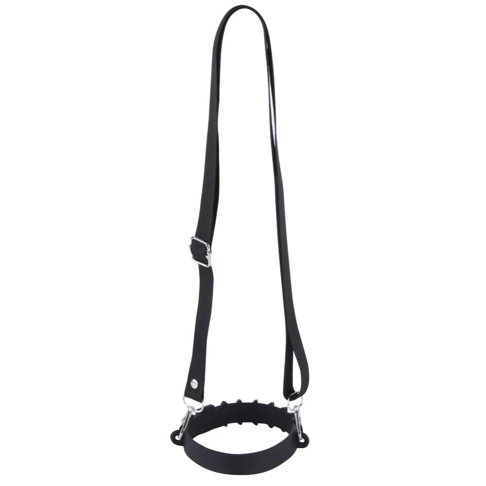 Hands Free Thermos Cup Holder Silicone Ring Water Bottle Lanyard Water Bottle Carrier  Outdoor